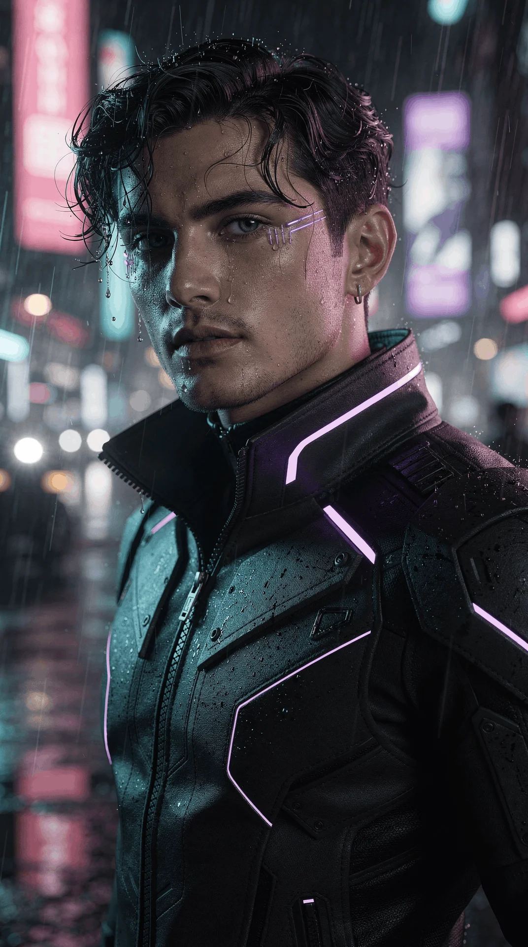 Photo Realistic Cyberpunk male